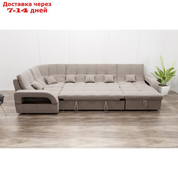 П-образный диван "Майами 4", механизм венеция, универсальный, велюр, велюта люкс 07 - фото 5 - id-p226941858