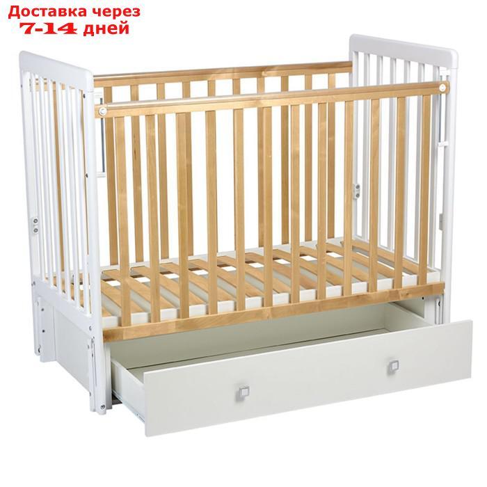 Кровать детская Фея 328-01, цвет белый-натуральный - фото 1 - id-p226939358