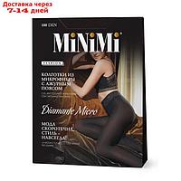 Колготки женские MiNiMi Diamante Micro, 100 den, размер 4, цвет carbone