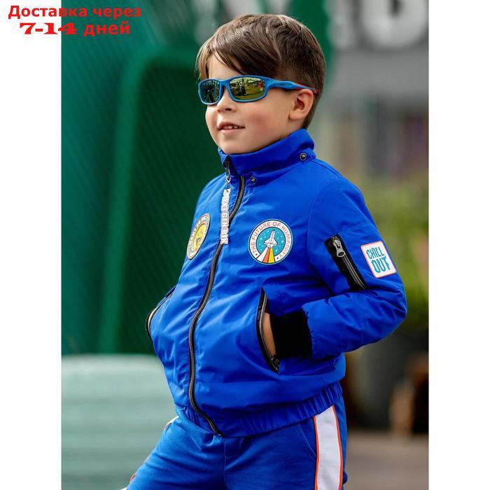 Куртка-бомбер для мальчика, рост 86 см, цвет электрик - фото 2 - id-p226996742