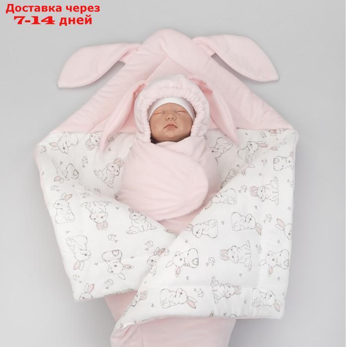 Комплект на выписку демисезонный KinDerLitto "Кроля", 5 предметов, рост 50-56 см, цвет розовый - фото 4 - id-p226939431
