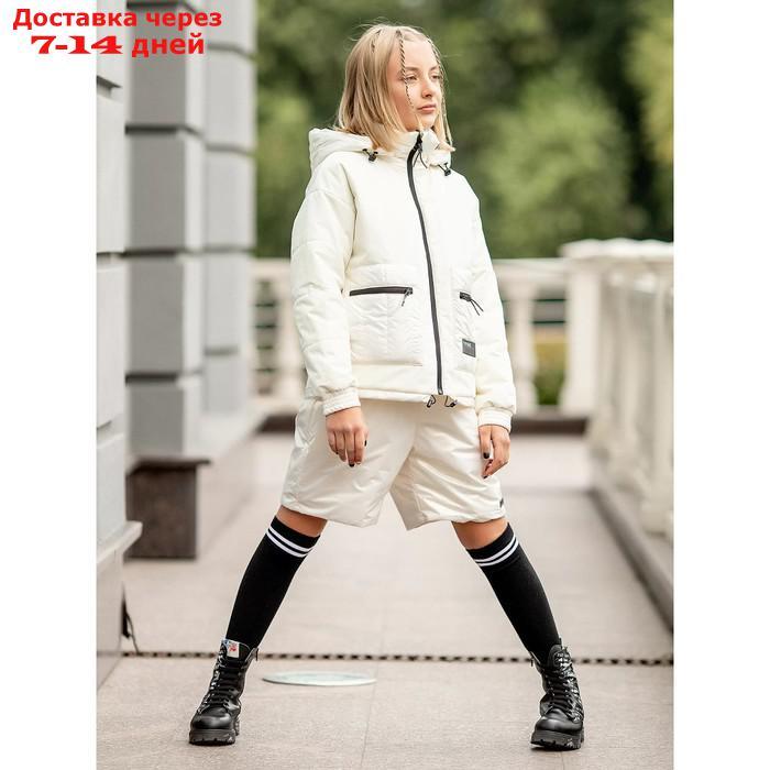 Куртка для девочки, рост 134 см, цвет молоко - фото 3 - id-p226996758