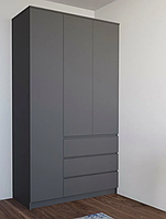 Шкаф для одежды Мори МШ 1200.1 в цвете Графит