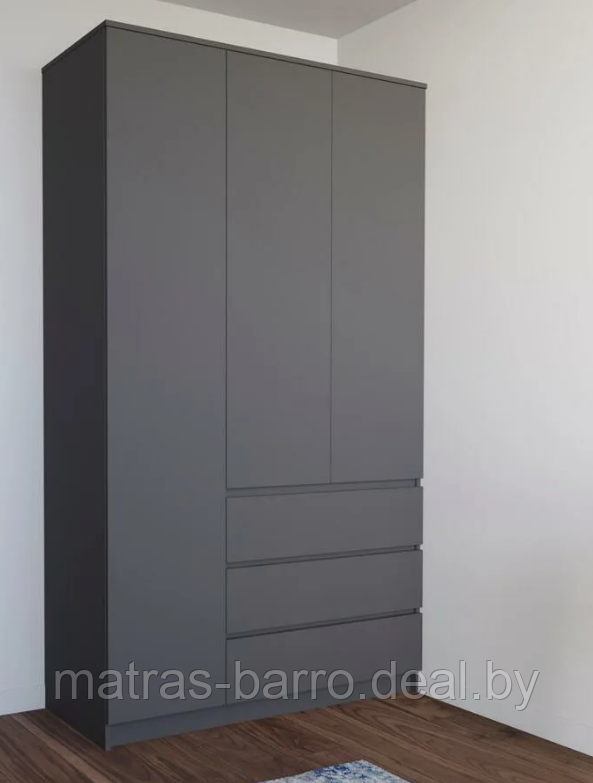 Шкаф для одежды Мори МШ 1200.1 в цвете Графит - фото 1 - id-p7169595