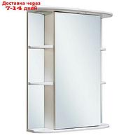 Зеркало-шкаф для ванной комнаты "Гиро 55" правый, 25,5 х 56,5 х 80,2 см