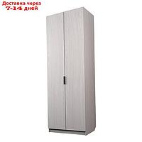 Шкаф 2-х дверный "Экон", 800×520×2300 мм, штанга и полки, цвет ясень анкор светлый