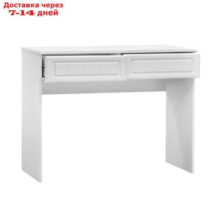 Стол с двумя ящиками "Монако", 1000×434×775 мм, цвет белый - фото 2 - id-p226948430