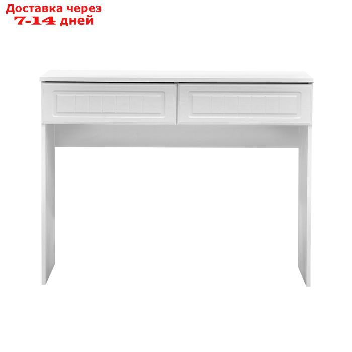 Стол с двумя ящиками "Монако", 1000×434×775 мм, цвет белый - фото 3 - id-p226948430