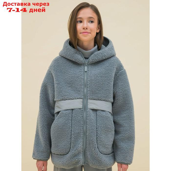 Куртка для девочек, рост 104 см, цвет серый - фото 3 - id-p226962185