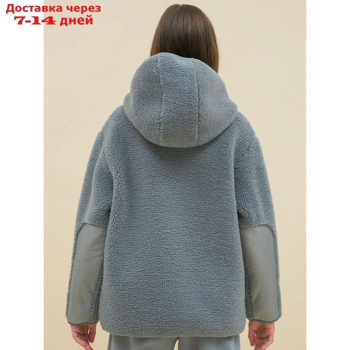 Куртка для девочек, рост 104 см, цвет серый - фото 4 - id-p226962185