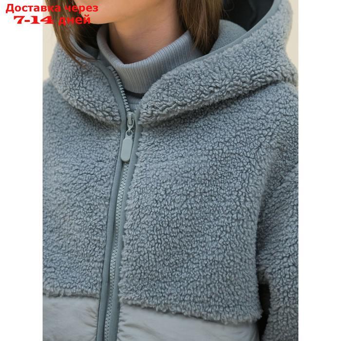 Куртка для девочек, рост 104 см, цвет серый - фото 5 - id-p226962185