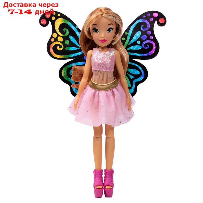 Шарнирная кукла Winx Club BTW Scratch Art Wings "Флора", с крыльями для скретчинга, 24 см - фото 2 - id-p227001054