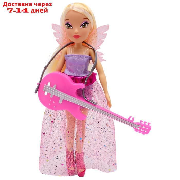 Шарнирная кукла Winx Club Rock "Стелла", с крыльями и аксессуарами, 24 см - фото 2 - id-p227001064
