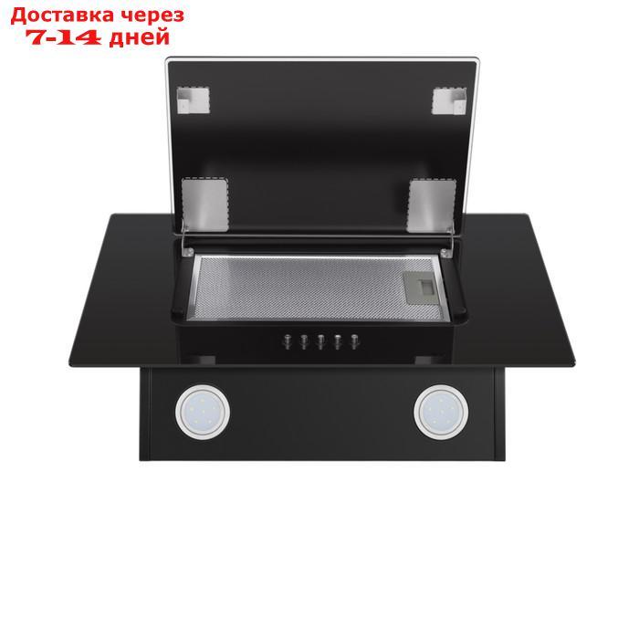 Кухонная вытяжка HOMSair ELF PUSH 60, 25 м2, 3 режима, черный - фото 2 - id-p226962206