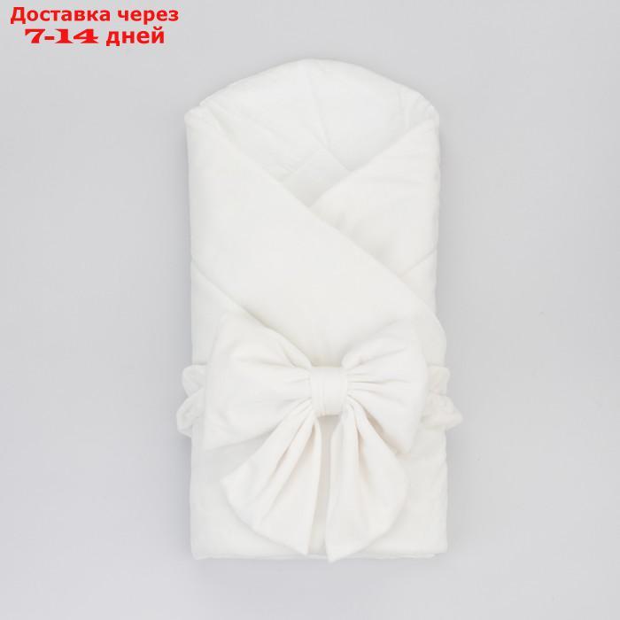 Комплект на выписку KinDerLitto "Бристоль", 5 предметов: одеяло, пелёнка, комбинезон-слип, шапочка, бант, - фото 5 - id-p226939597