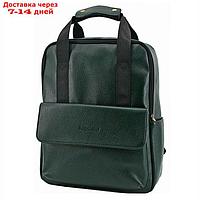Сумка-рюкзак (В2750-04110) искусственная кожа, зеленый, 1х340х11 см