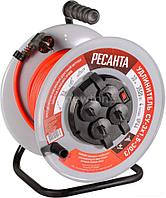 Удлинитель на катушке Ресанта СУ-3x1.5-30/3