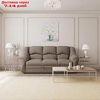 Прямой диван "Хост 1", ПЗ, механизм венеция, велюр, цвет квест 032