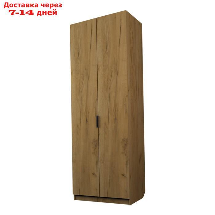 Шкаф 2-х дверный "Экон", 800×520×2300 мм, штанга и полки, цвет дуб крафт золотой - фото 1 - id-p226955039