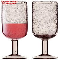 Набор бокалов для вина flowi, 410 мл, розовые, 2 шт.