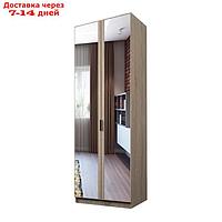 Шкаф 2-х дверный "Экон", 800×520×2300 мм, зеркало, полки, цвет дуб сонома
