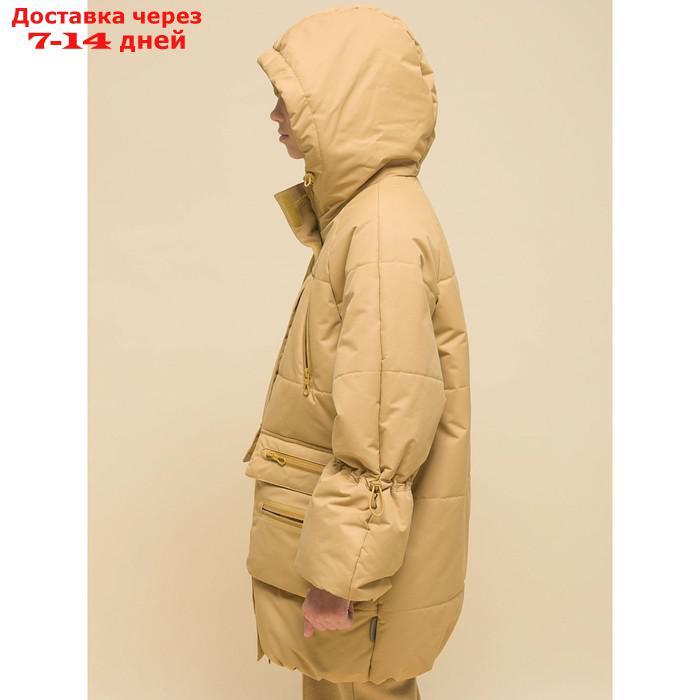 Куртка для девочек, рост 110 см, цвет бежевый - фото 5 - id-p226969948