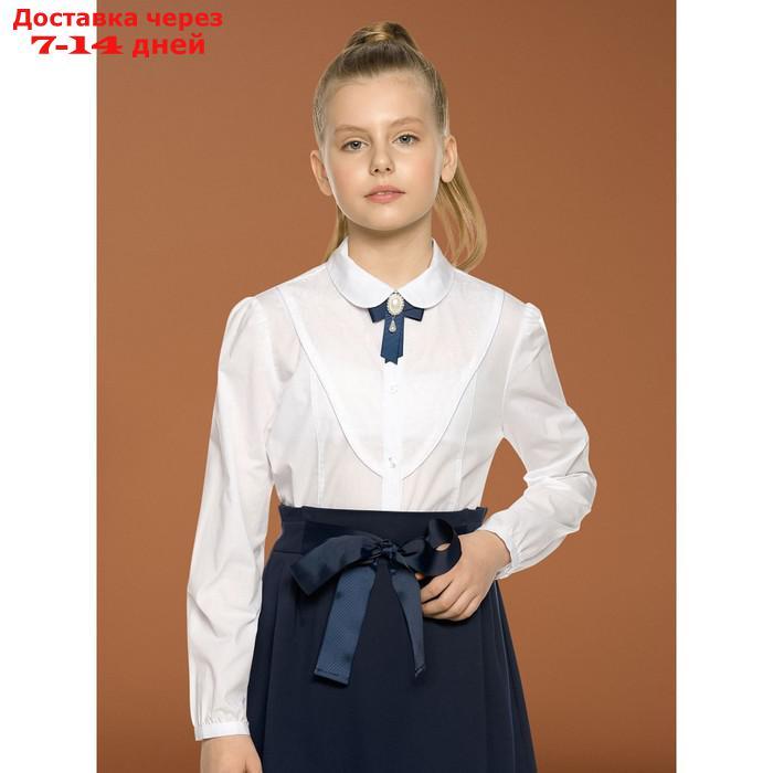 Блузка для девочек, рост 146 см, цвет белый - фото 1 - id-p226937778