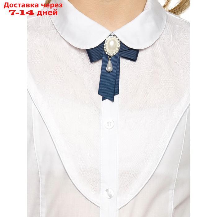Блузка для девочек, рост 146 см, цвет белый - фото 3 - id-p226937778