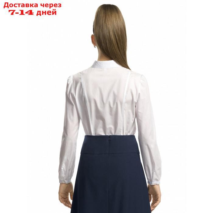 Блузка для девочек, рост 146 см, цвет белый - фото 5 - id-p226937778
