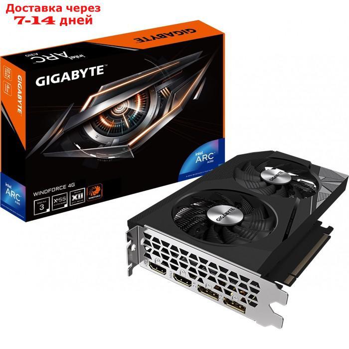 Видеокарта Gigabyte PCI-E 4.0 GV-IA310WF2-4GD INTEL ARC A310 4096Mb 64 GDDR6 2000/15500 HDMI 10044 - фото 4 - id-p226969975