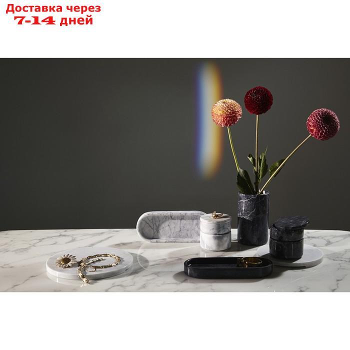 Шкатулка для украшений marm, D10,5х11,8 см, чёрный мрамор - фото 7 - id-p226970040
