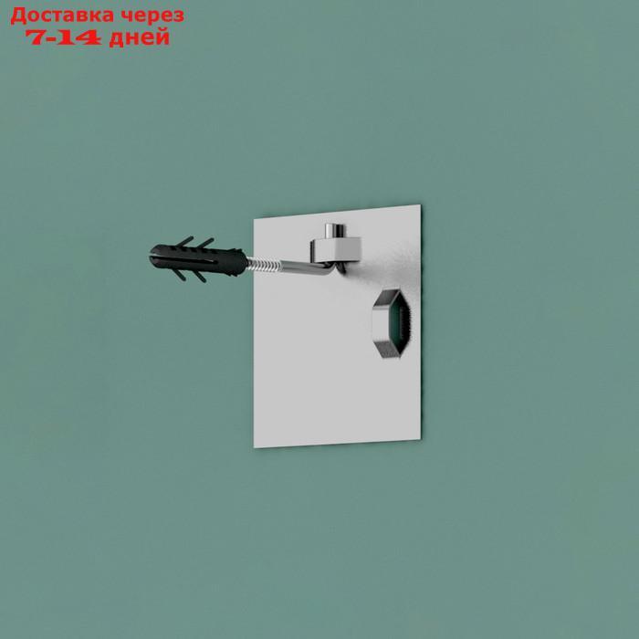 Зеркало с металлической полочкой, EVOFORM, 70х70 см, цвет чёрный - фото 4 - id-p226999287