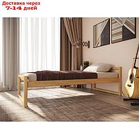 Односпальная кровать "Онтарио", 70 × 190 см, массив сосны, без покрытия