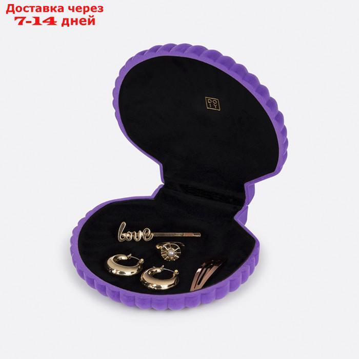 Шкатулка для украшений venus, 12,8х12,6х5 см, фиолетовая - фото 4 - id-p226972840