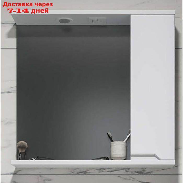 Шкаф-Зеркало AGATA АШ80-673 Палермо 80 правый, 1 ящик 15 х 80 х 70 - фото 1 - id-p226992218