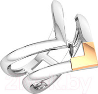 Кольцо из комбинированного серебра ZORKA 0200085.G14K