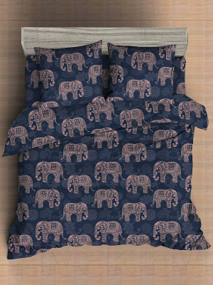 Комплект постельного белья Amore Mio Мако-сатин Elephants Микрофибра 2сп / 92998 - фото 1 - id-p223195772
