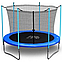 Батут Atlas Sport 312 см (внутренняя сетка и лестница) BLUE, фото 3