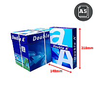 Бумага DOUBLE A Premium,  AA+, А5, белизна 165%CIE, 80 г/м, 500 л, эвкалипт (Тайланд)