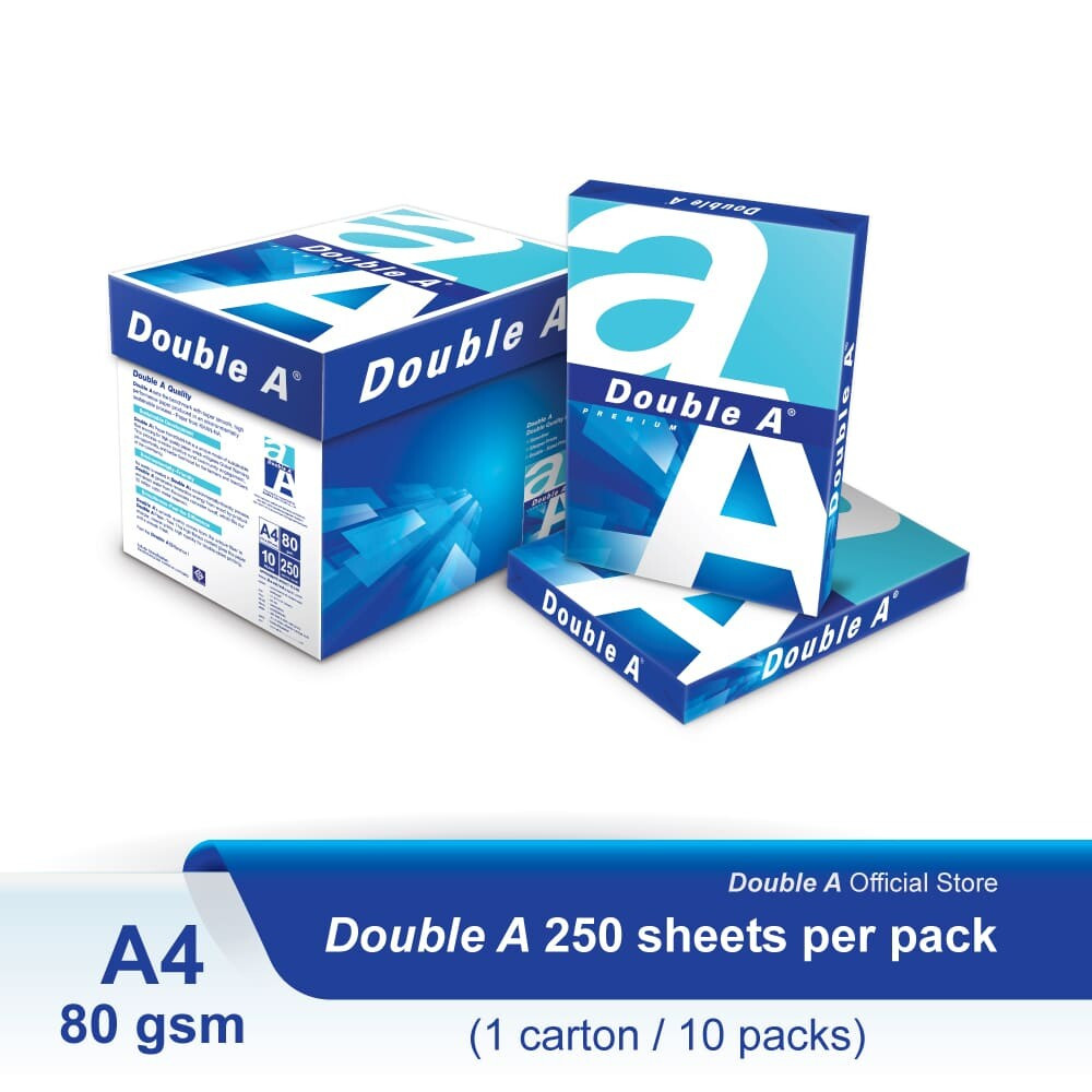 Бумага DOUBLE A Premium,  AA+, А4, белизна 165%CIE, 80 г/м, 250 л, эвкалипт (Тайланд)