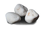 Камень Белый Кварц Отборный галтованный (ведро 10кг), фото 6