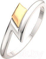 Кольцо из комбинированного серебра ZORKA 0200092.G14K