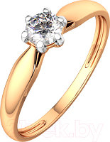 Кольцо помолвочное из розового золота ZORKA 2101204.14K.R.ZZ