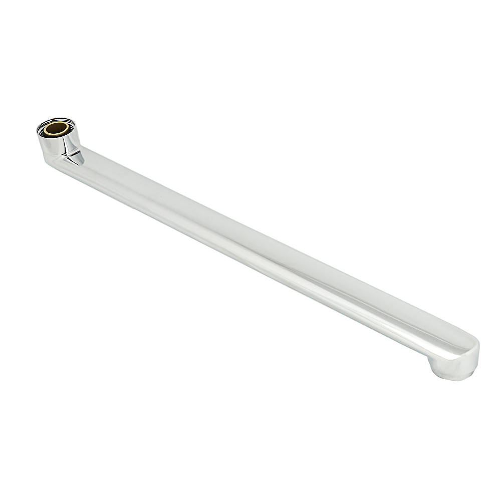 Излив смесителя для ванны, длин 35см, прямой, нерж.сталь, 565-101