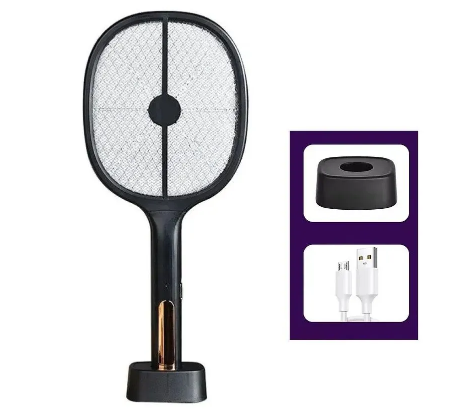 Мухобойка электрическая 2 в 1 Electric Mosquito Swatter (зарядка от USB) - фото 2 - id-p227279237