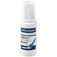 Корректирующая жидкость OfficeSpace "Optimum", 15мл, на химической основе, с кистью.