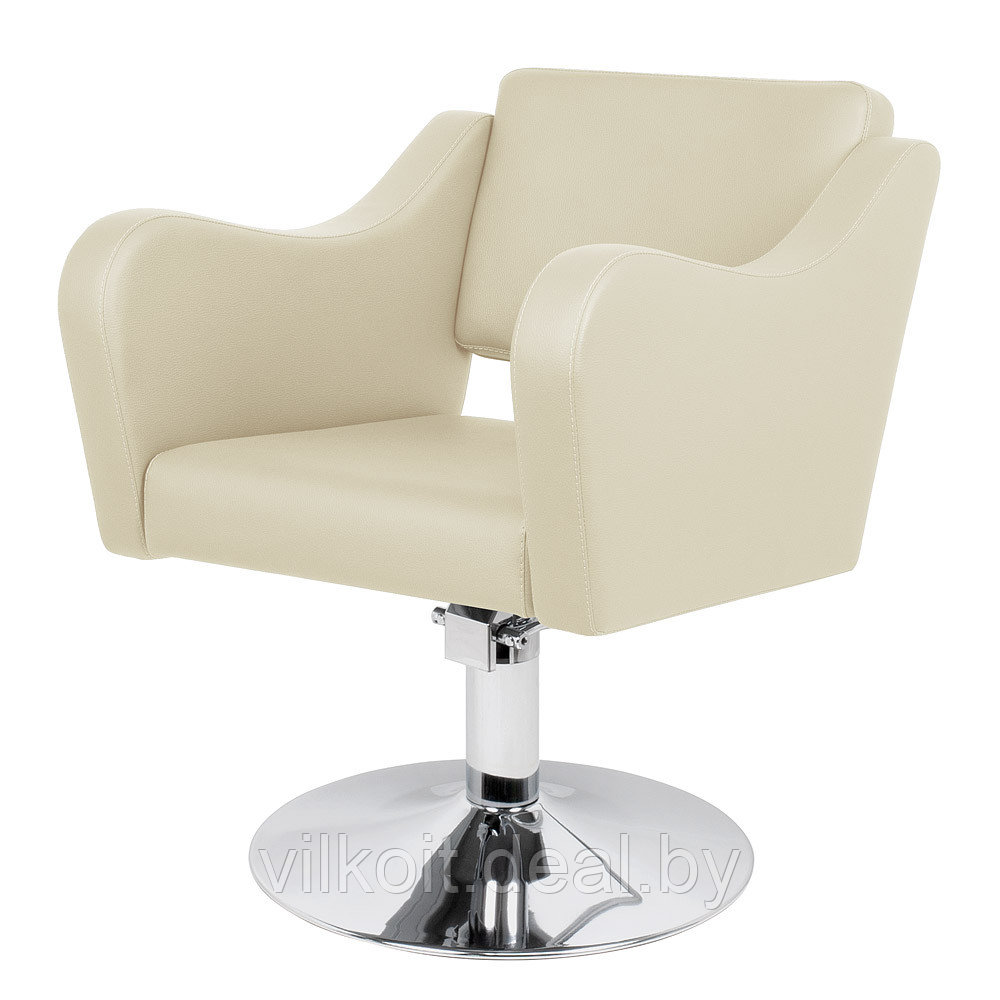 Кресло парикмахерское в салон красоты Лугано, молочное - фото 1 - id-p227279928
