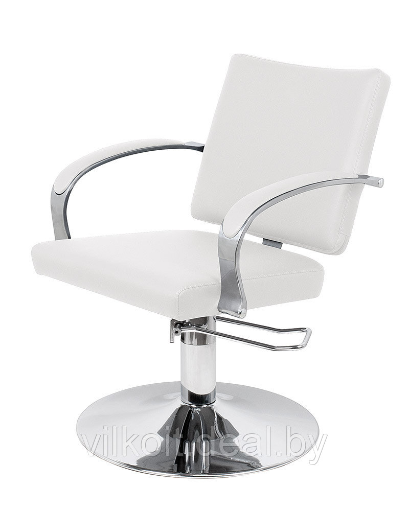 Престо кресло для парикмахерской и салона красоты на диске, белое. На заказ - фото 1 - id-p227279937