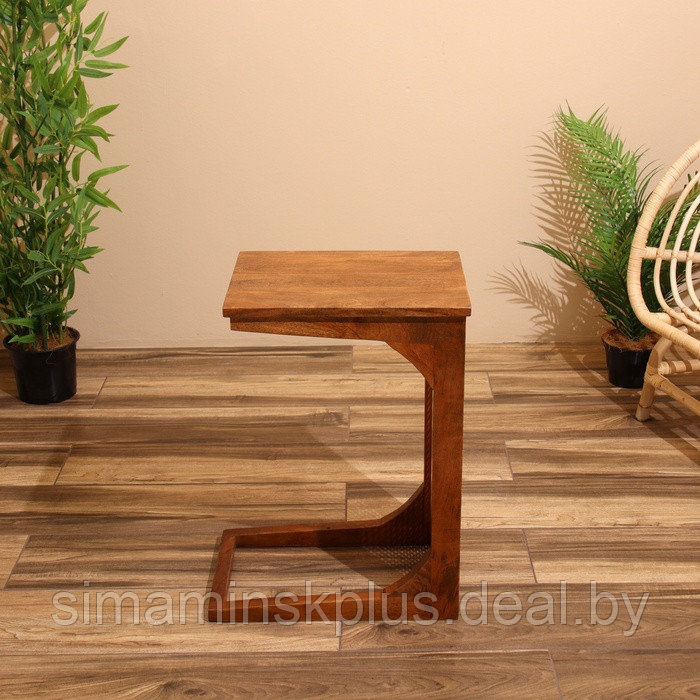 Столик кофейный 40х30х60 см, манговое дерево - фото 1 - id-p227280416