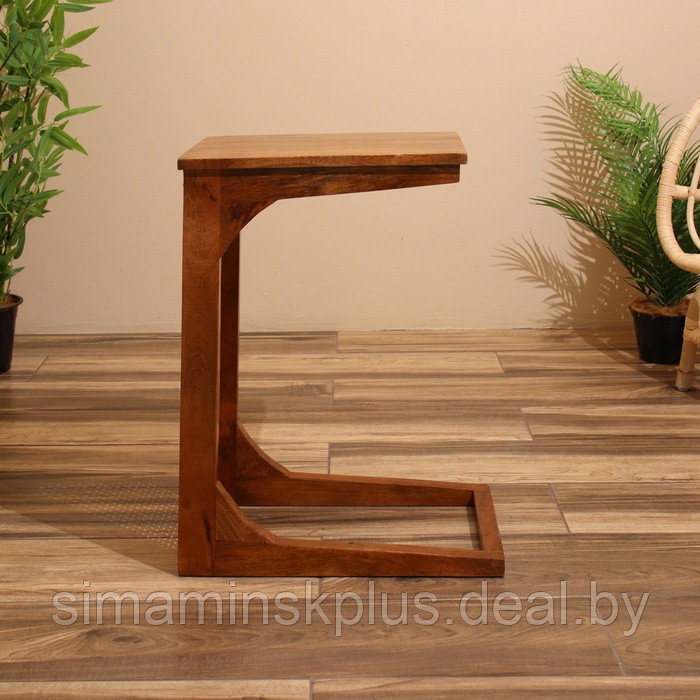 Столик кофейный 40х30х60 см, манговое дерево - фото 4 - id-p227280416